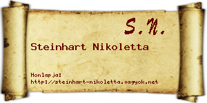 Steinhart Nikoletta névjegykártya